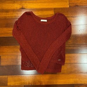 Red Abercrombie & Fitch Knit Sweater